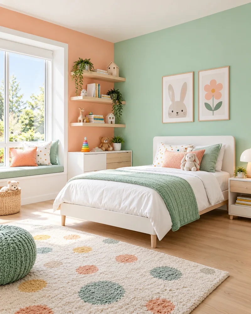 Kids’ rooms paint color inspiration