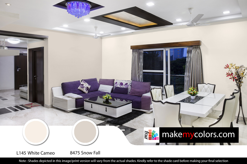 Asian Paints Light and Elegent Living room color combinations 016